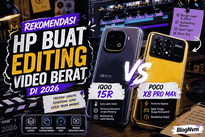 Rekomendasi HP Buat Editing Video Berat di 2026