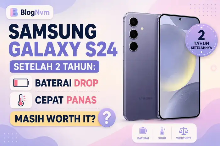 Samsung Galaxy S24 Setelah 2 Tahun: Baterai Drop, Cepat Panas, Masih Worth It?